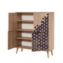 Hanah Home Multilux-123 Armario Multiusos Roble Sonoma